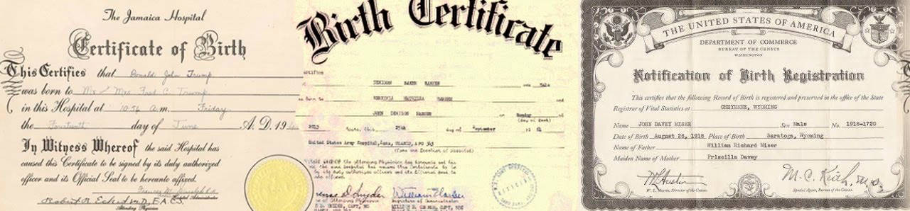 Birth Certificate at The Freedom Cycle