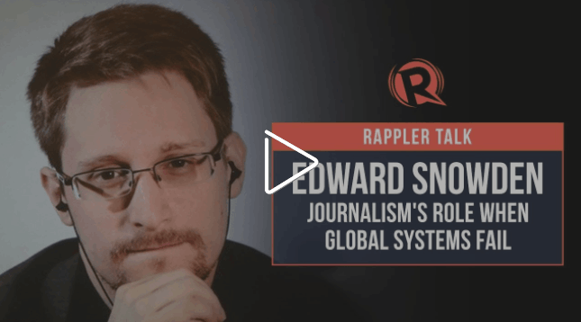 Edward Snowden at The Freedom Cycle